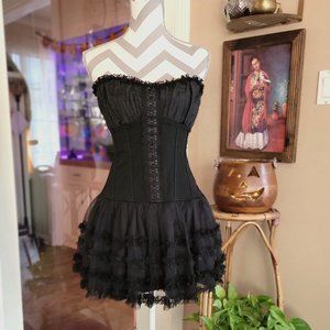 Vintage Tripp nyc Black Corset Tutu Lolita Dress